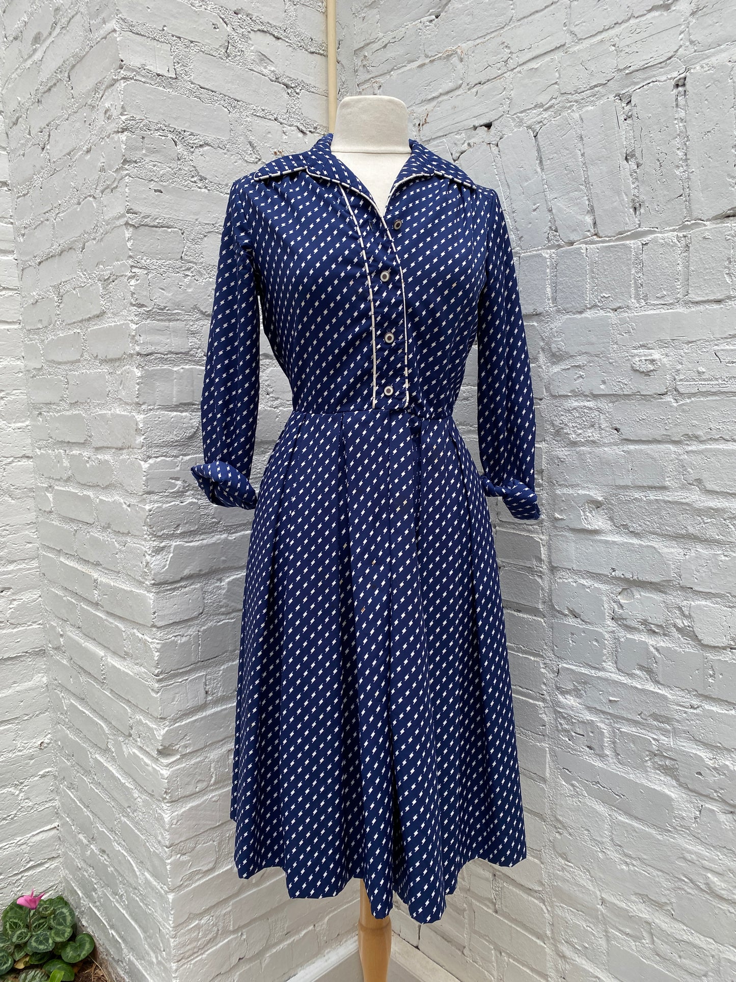 Lo Lester Navy Dress 10