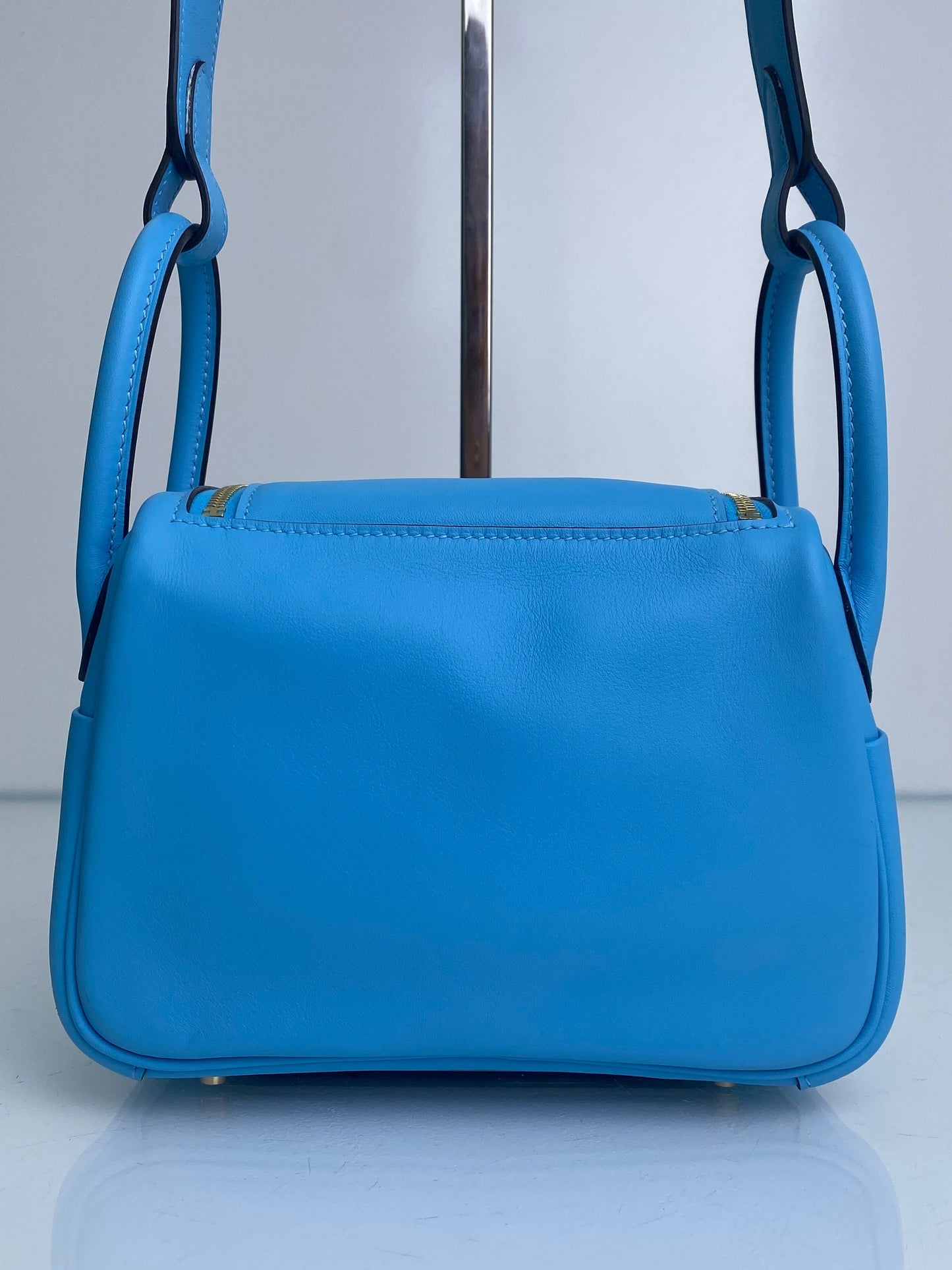 Hermes Celeste Lindy Mini Swift GHW #W