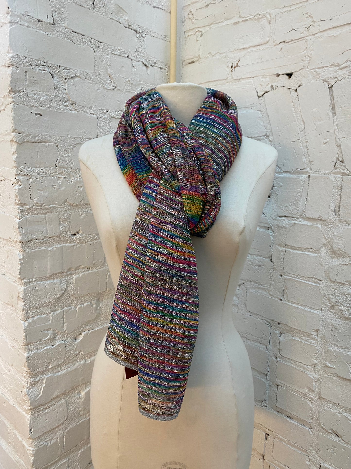 Missoni Silver & Rainbow Scarf