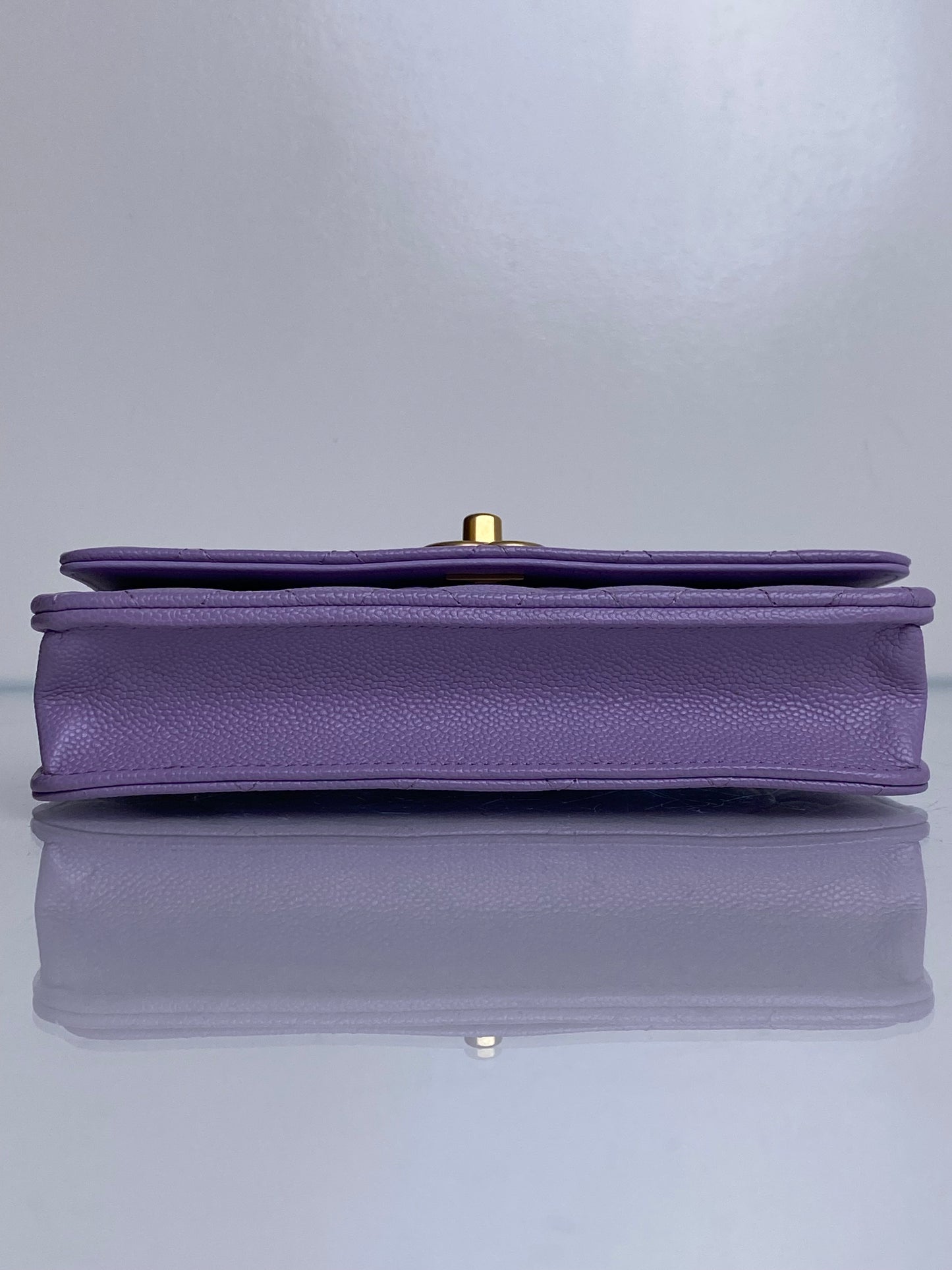 Chanel Lilac Coco Crush Caviar WOC Bag GHW