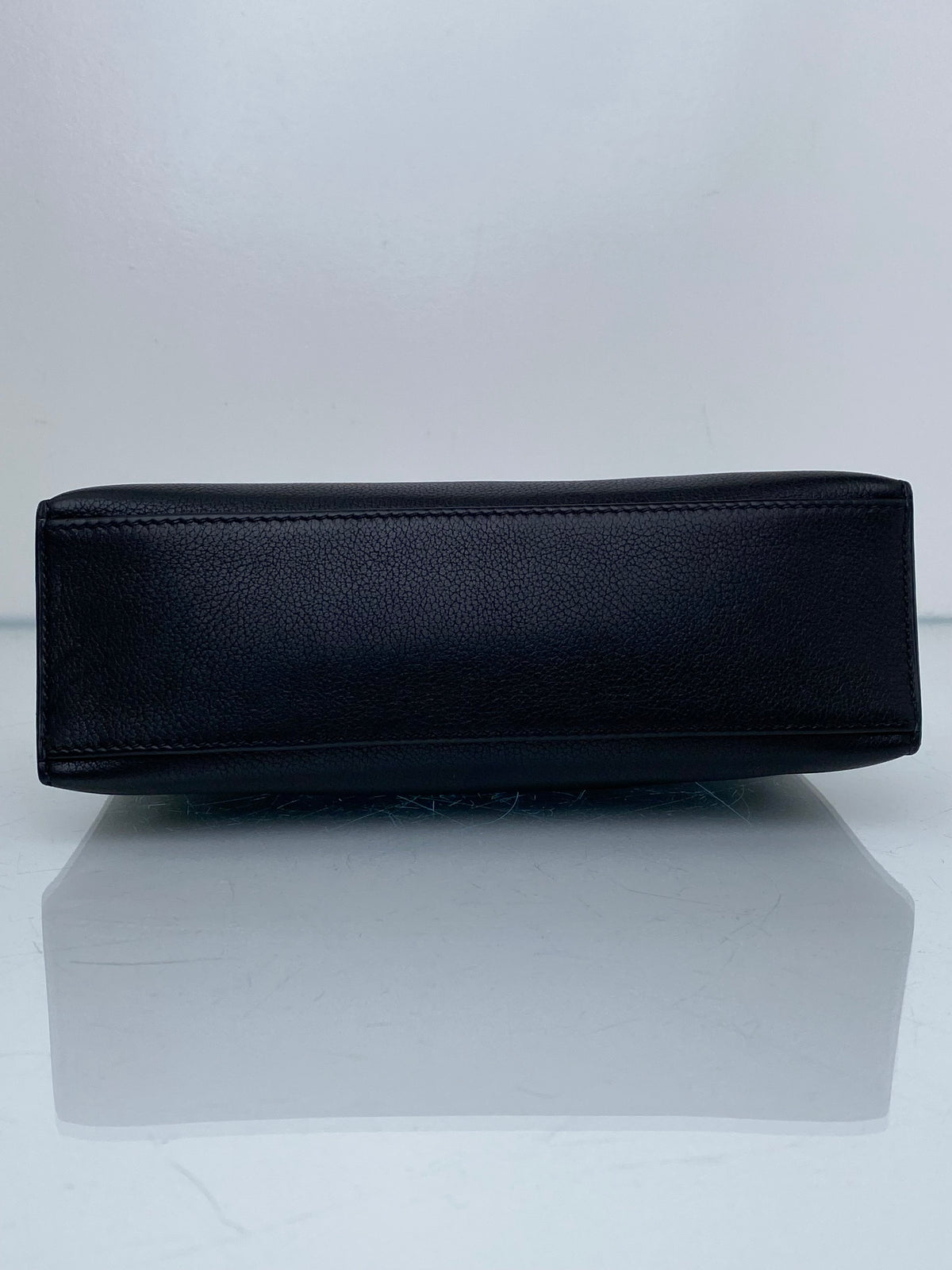 Hermes Kelly Pochette Noir Swift GHW #M
