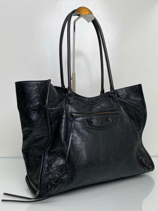 Balenciaga Black Le City Medium Tote Bag BHW (As Is)