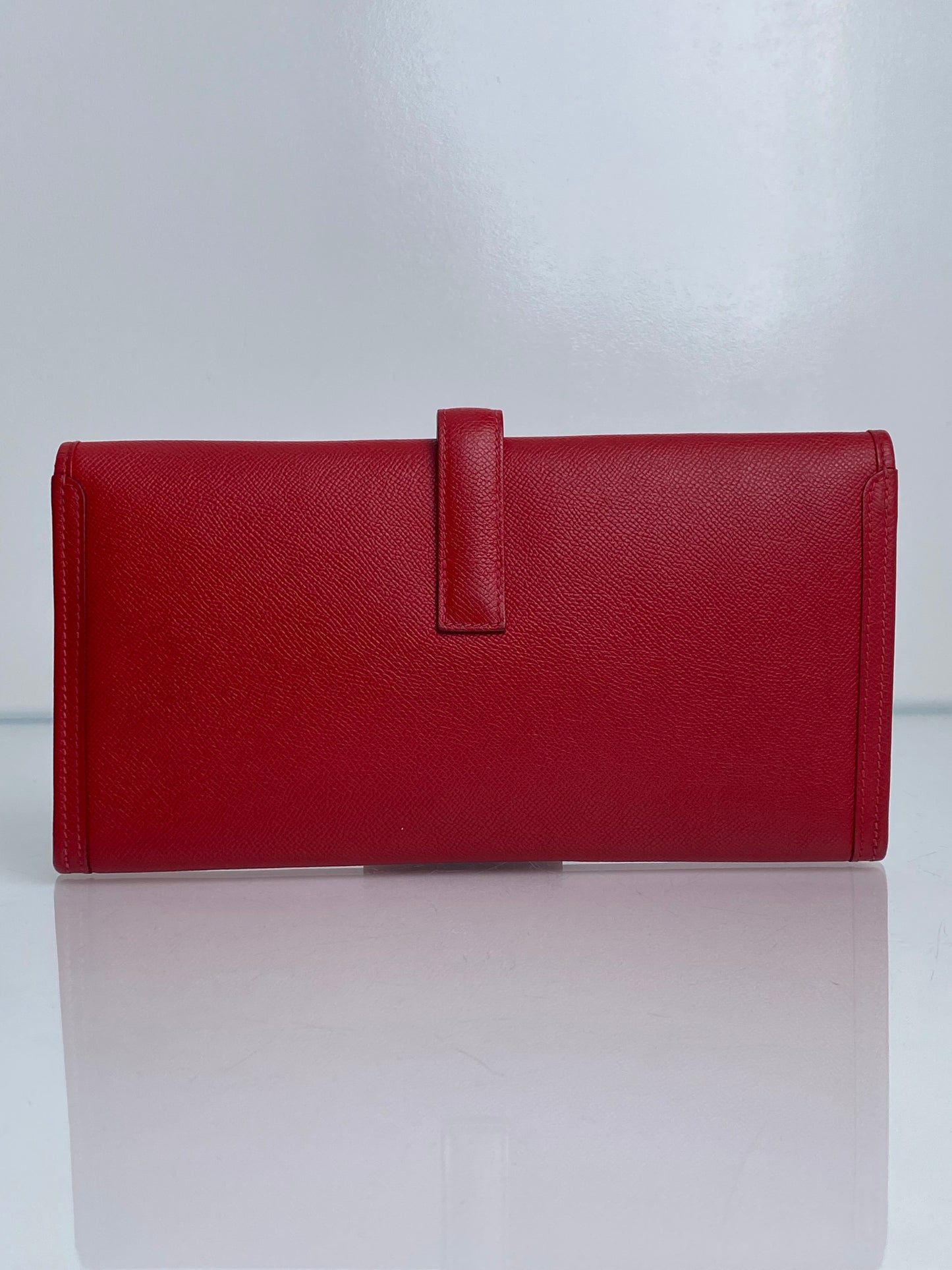 Hermes Jige 25 Rouge Casaque Epsom