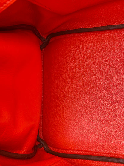 Hermes Birkin 35 Rouge Pivoine Togo GHW #X