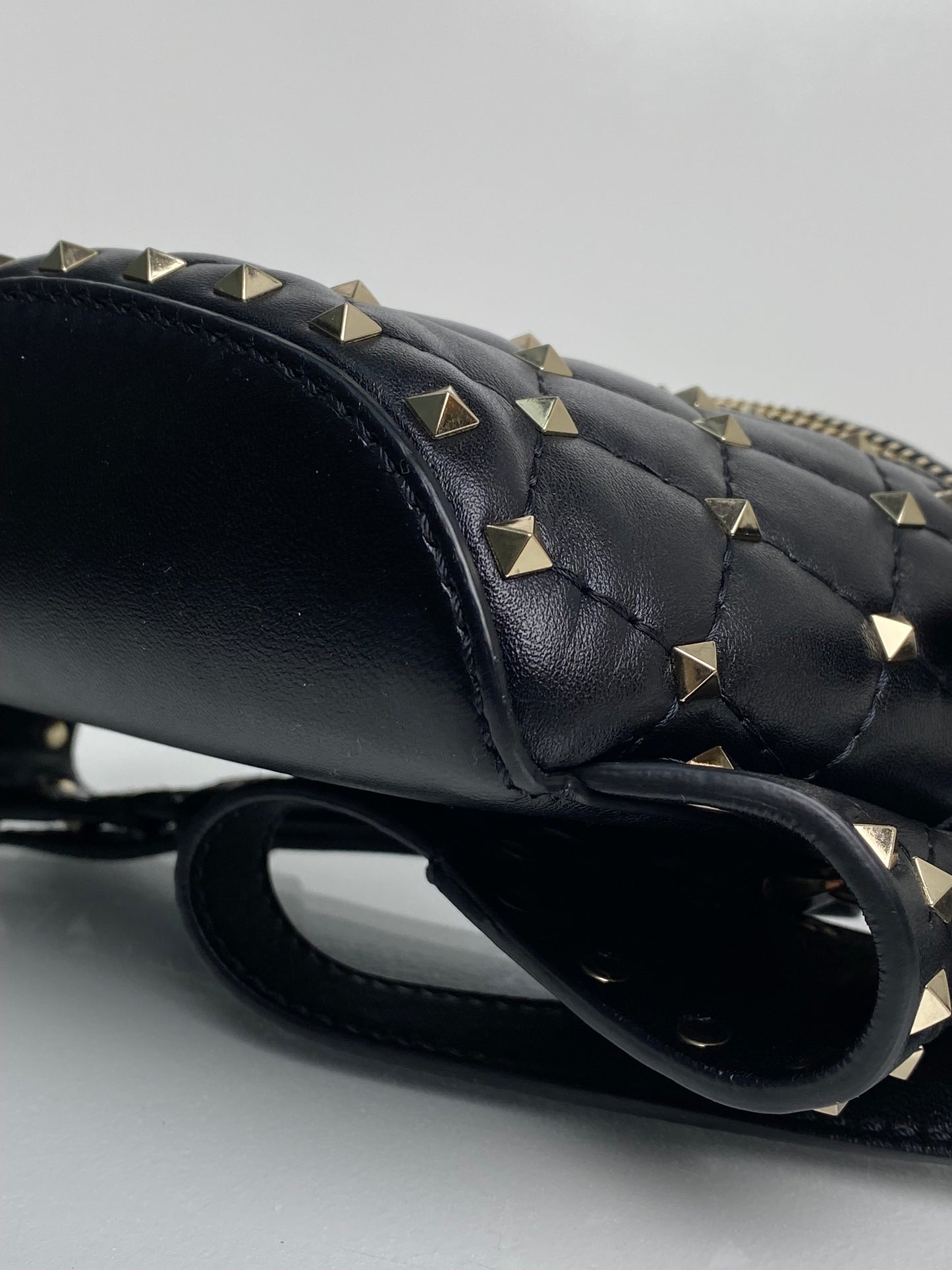 Valentino Black Studded Bum Bag