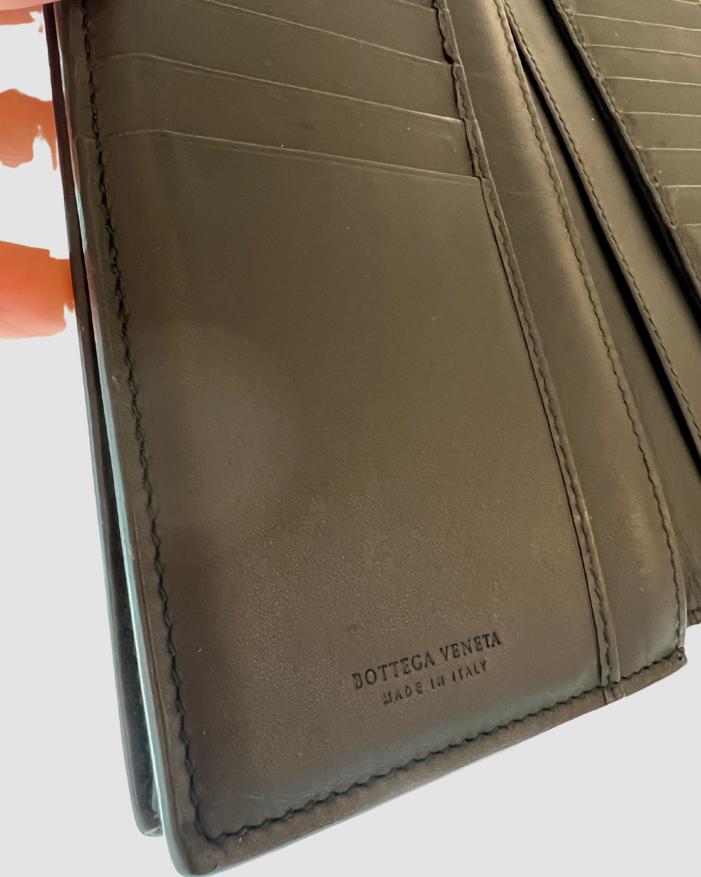 Bottega Veneta Woven Black Leather Wallet