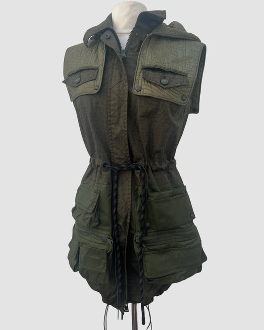 Fendi Olive Cargo Vest