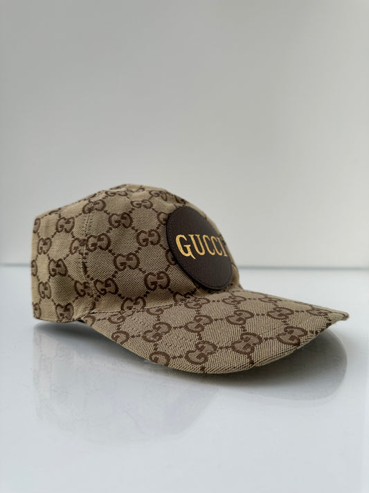 Gucci GG Canvas Logo Baseball Hat, XL