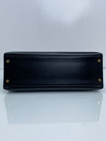 Hermes Kelly Sellier Noir Box Calf GHW #G