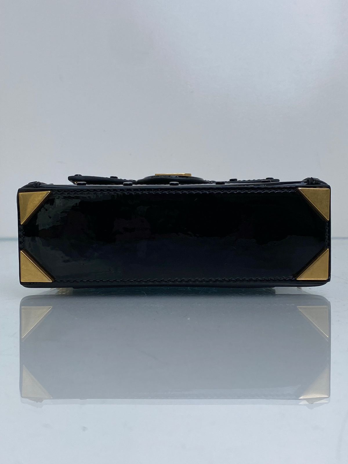 Balmain Black B-Buzz Dynasty Mini Sequin Top Handle Bag GHW