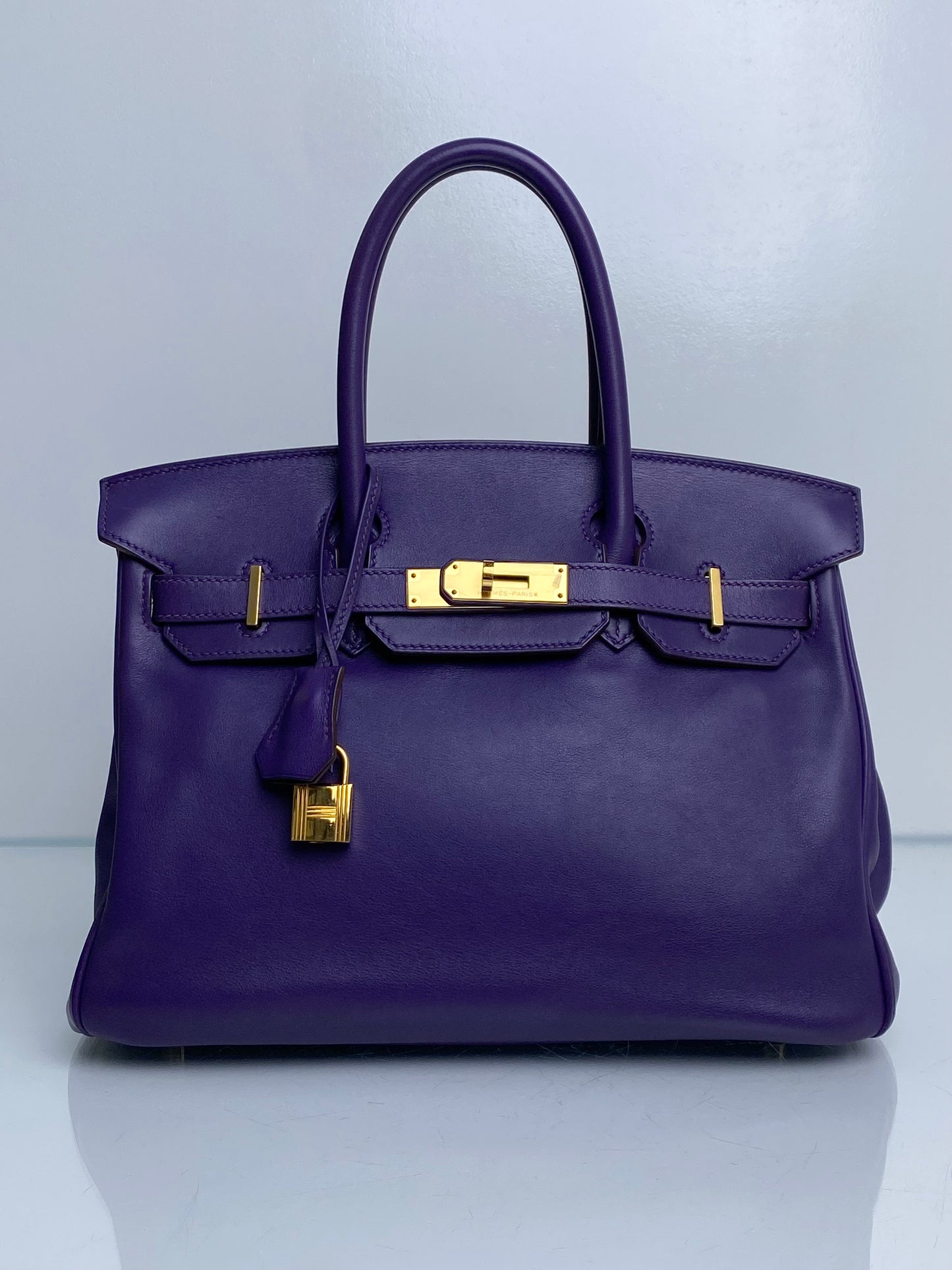 Hermes Birkin 30 Iris Swift GHW #N
