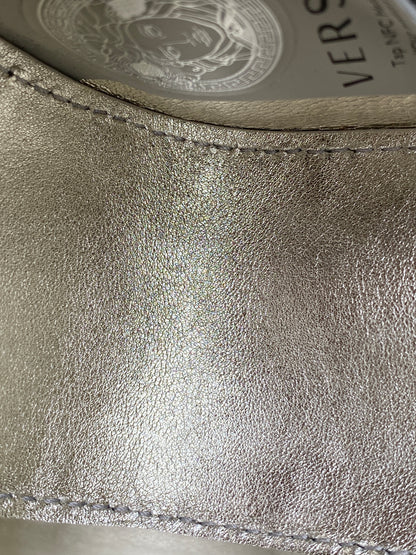 Versace Silver La Medusa Embossed Mini Top Handle Bag SHW