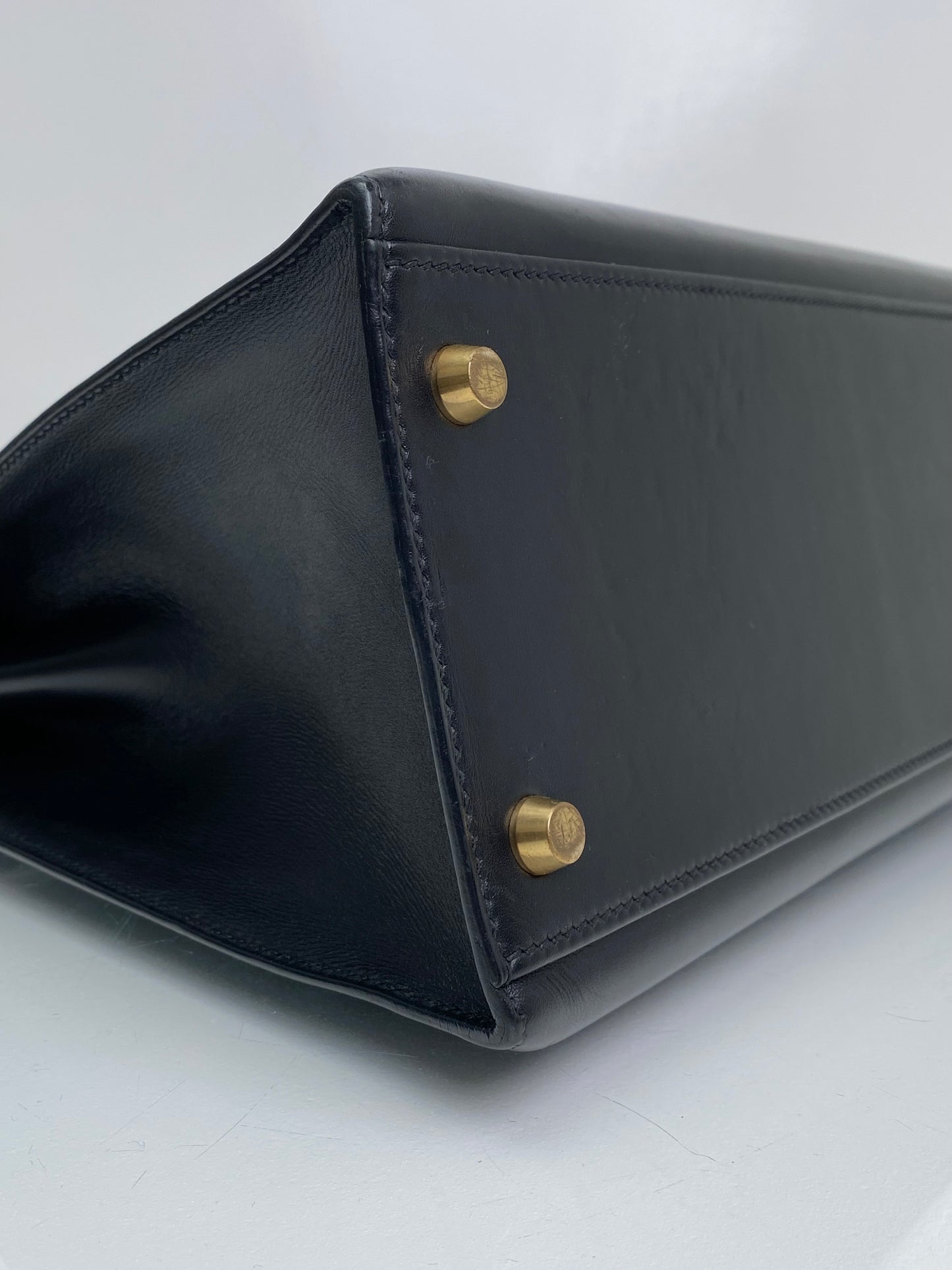 Hermes Kelly Sellier Noir Box Calf GHW #G