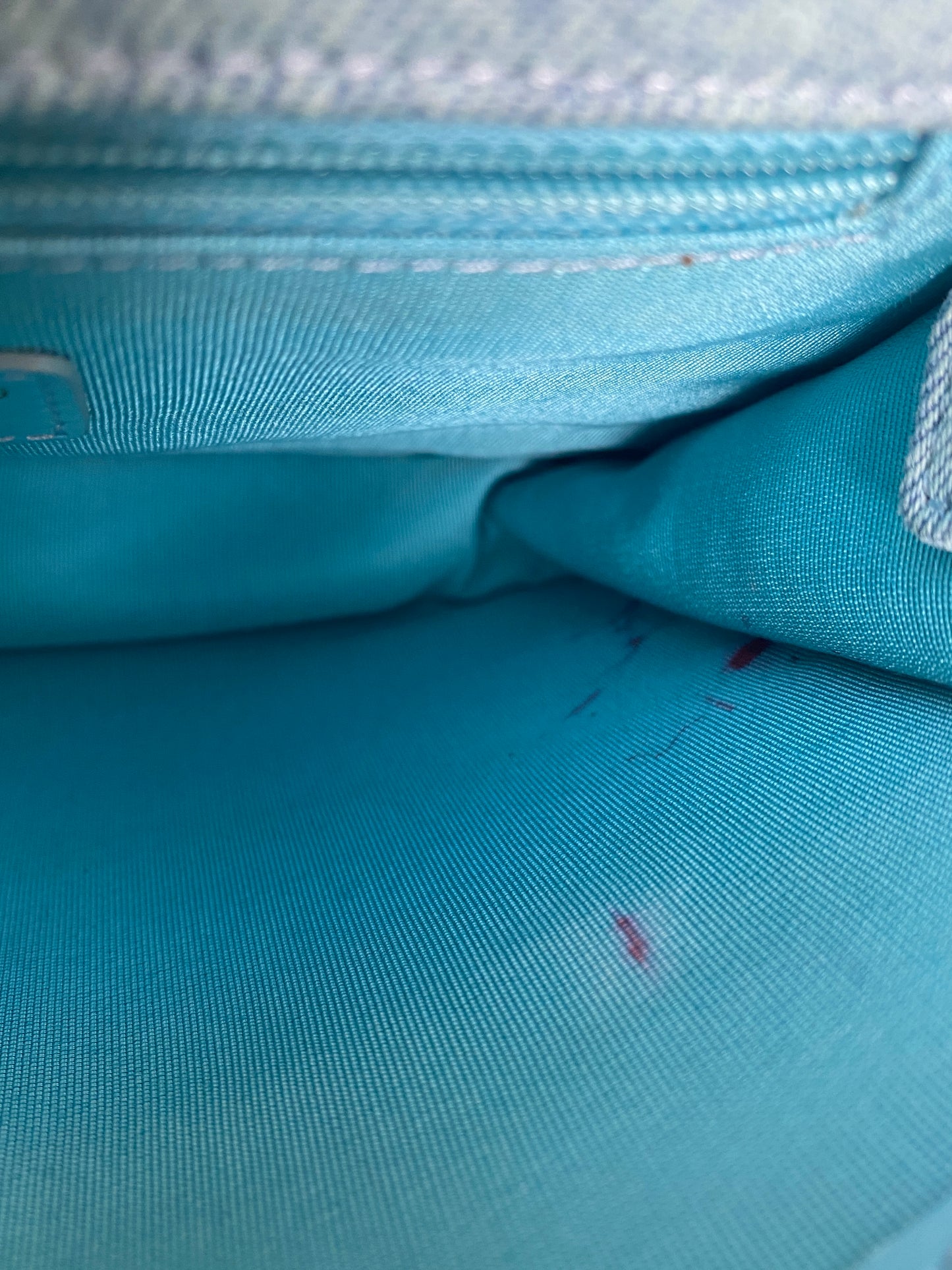 Chanel Mini CC Quilted Denim Messenger Flap Bag GHW