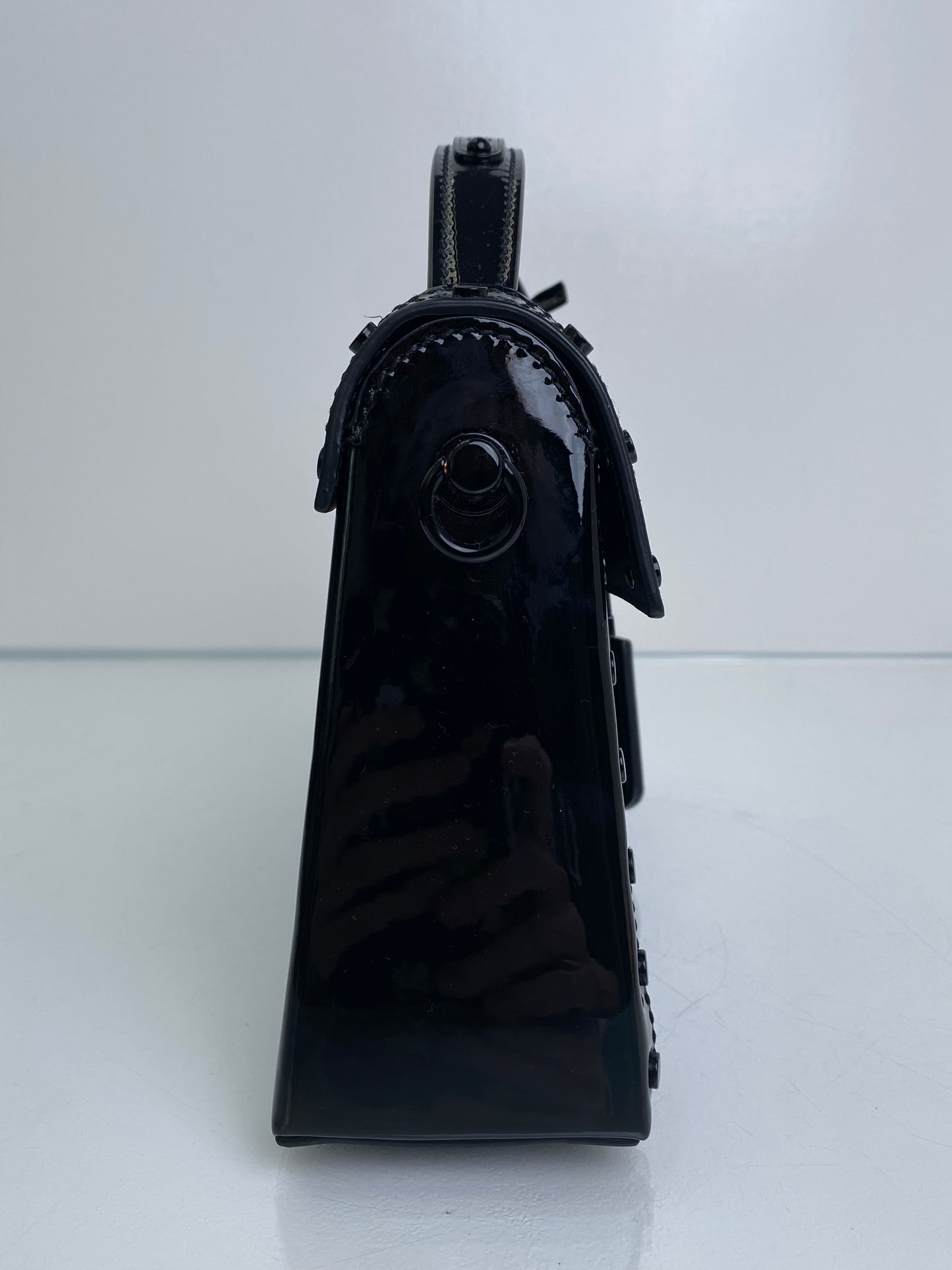 Balmain Black B-Buzz Dynasty Patent Leather BHW