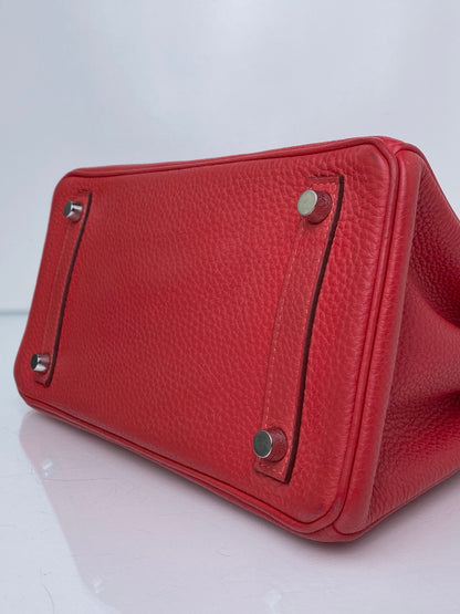 Hermes Birkin 25 Rouge Casaque Togo #C
