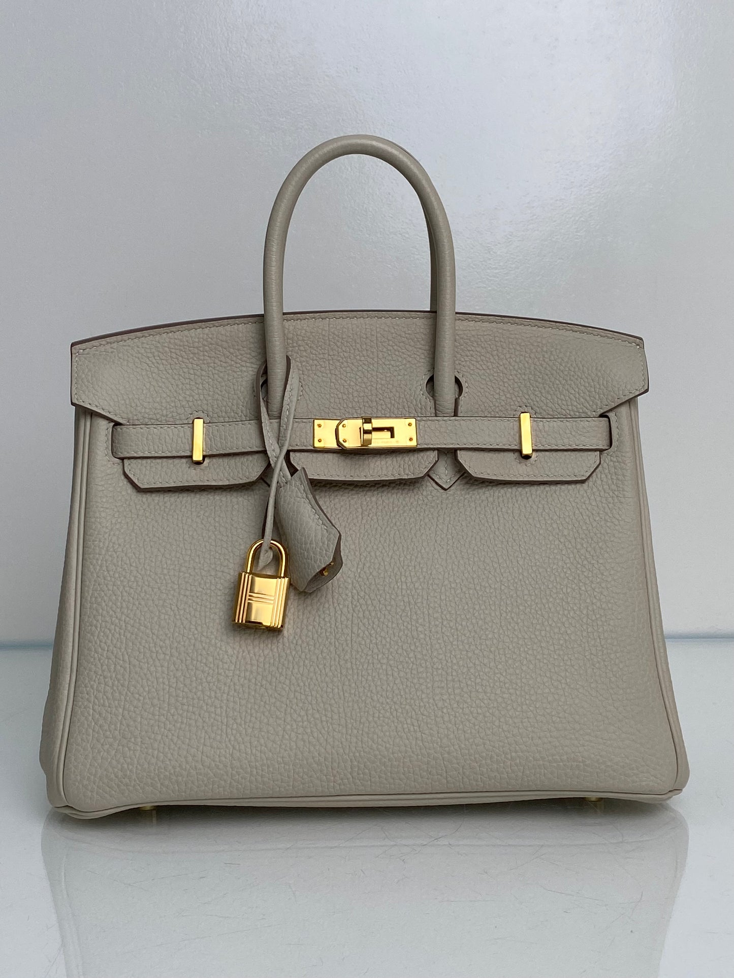 Hermes Birkin 25 Craie Togo GHW #Y