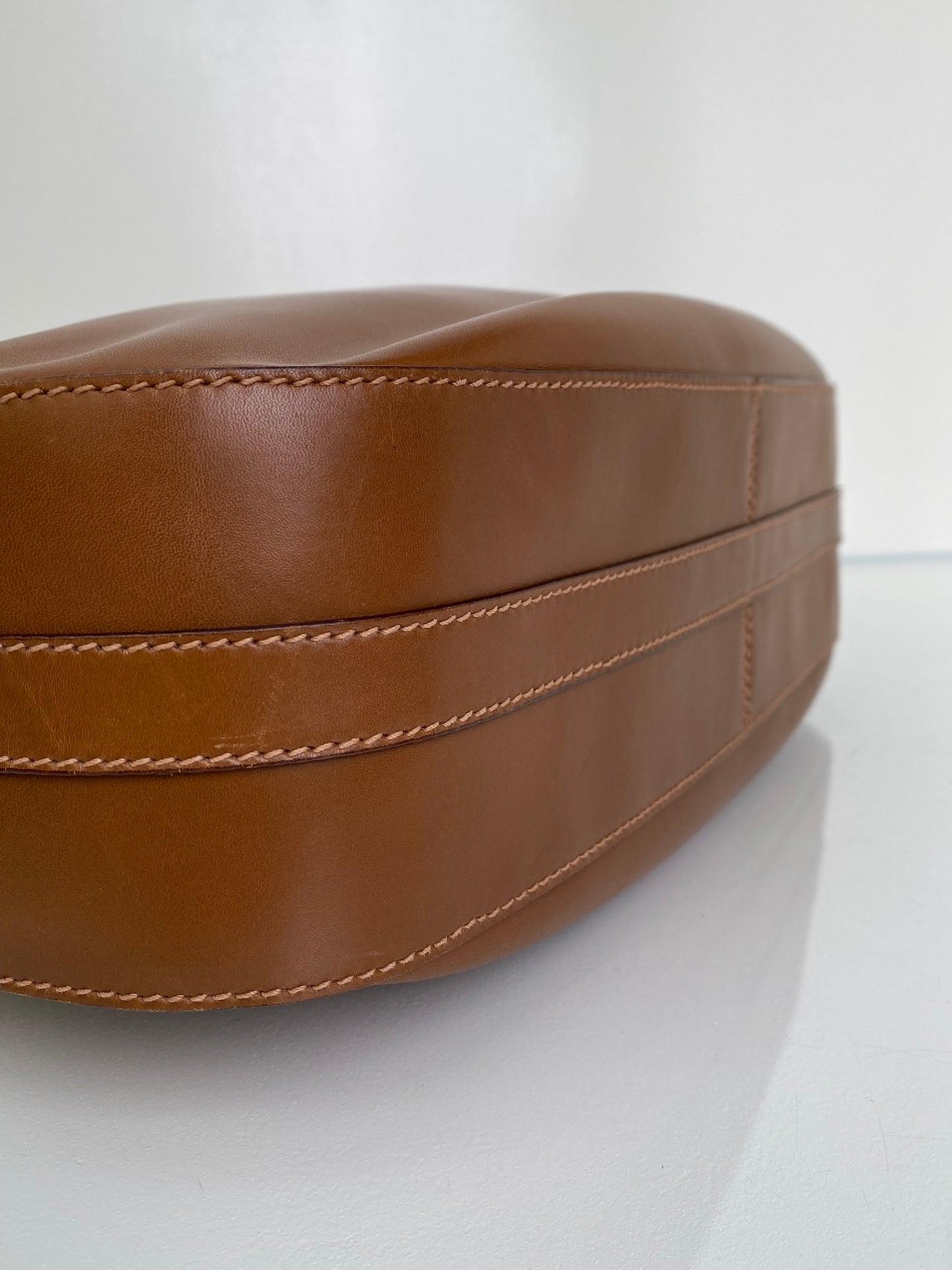 Gucci Brown Horsebit Buckle Hobo Tote GHW