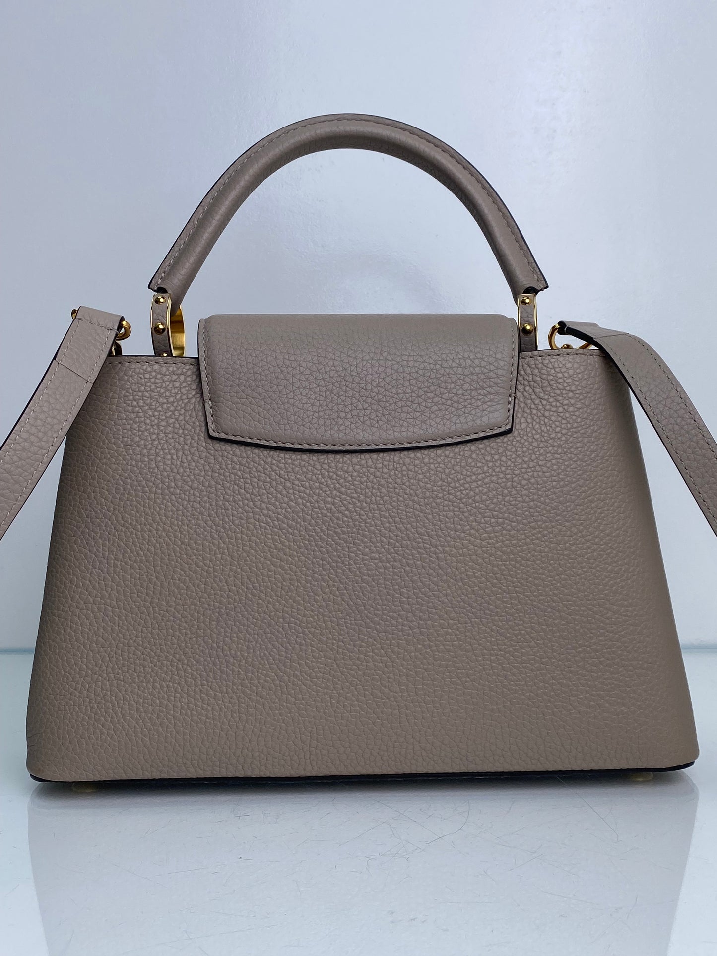 Louis Vuitton Galet Capucines Bag MM w/ Strap GHW