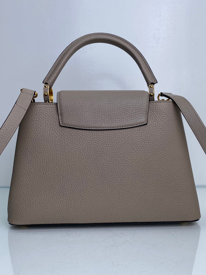 Louis Vuitton Galet Capucines Bag MM w/ Strap GHW