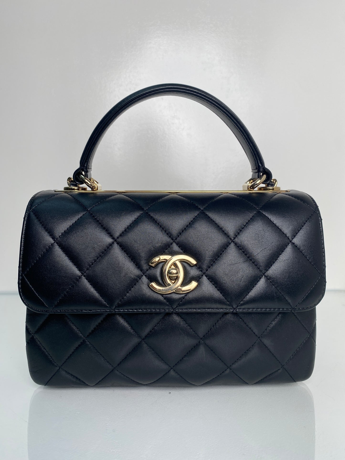 Chanel Trendy Medium Black Lambskin GHW