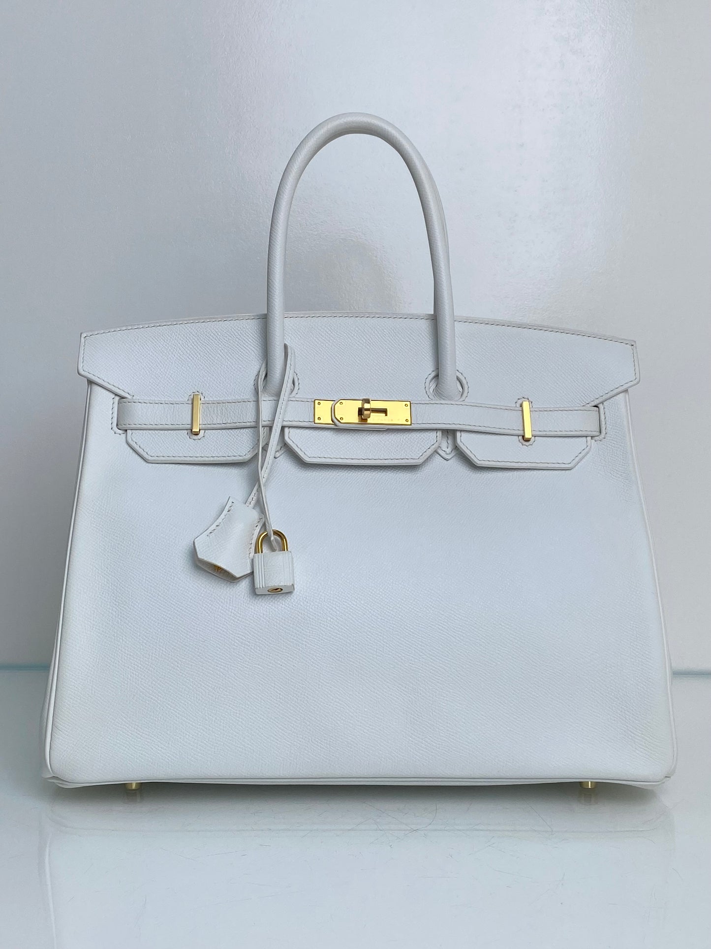 Hermes Birkin 35 White Epsom GHW #P