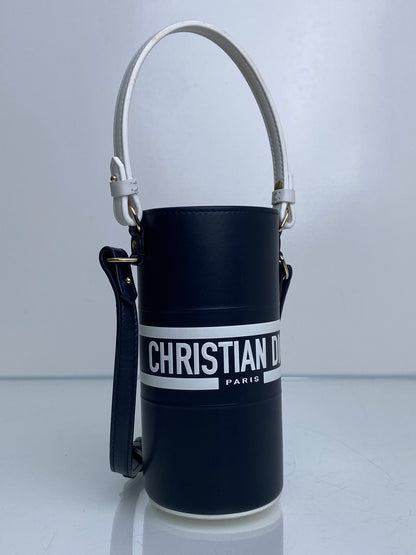 Christian Dior Navy & White Vibe Bottle Holder Bag GHW