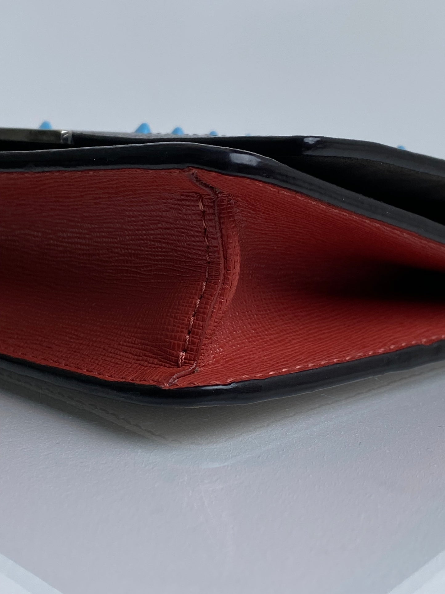 Fendi Leather Monster Grey/Blue Crossbody Bag SHW