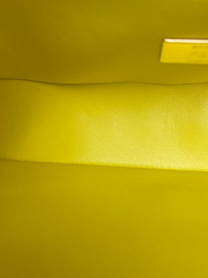 Fendi Yellow Croc Baguette Bag GHW