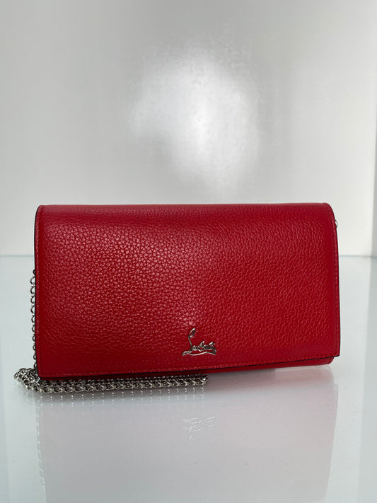 Christian Louboutin Red Chain Convertible Belt Bag