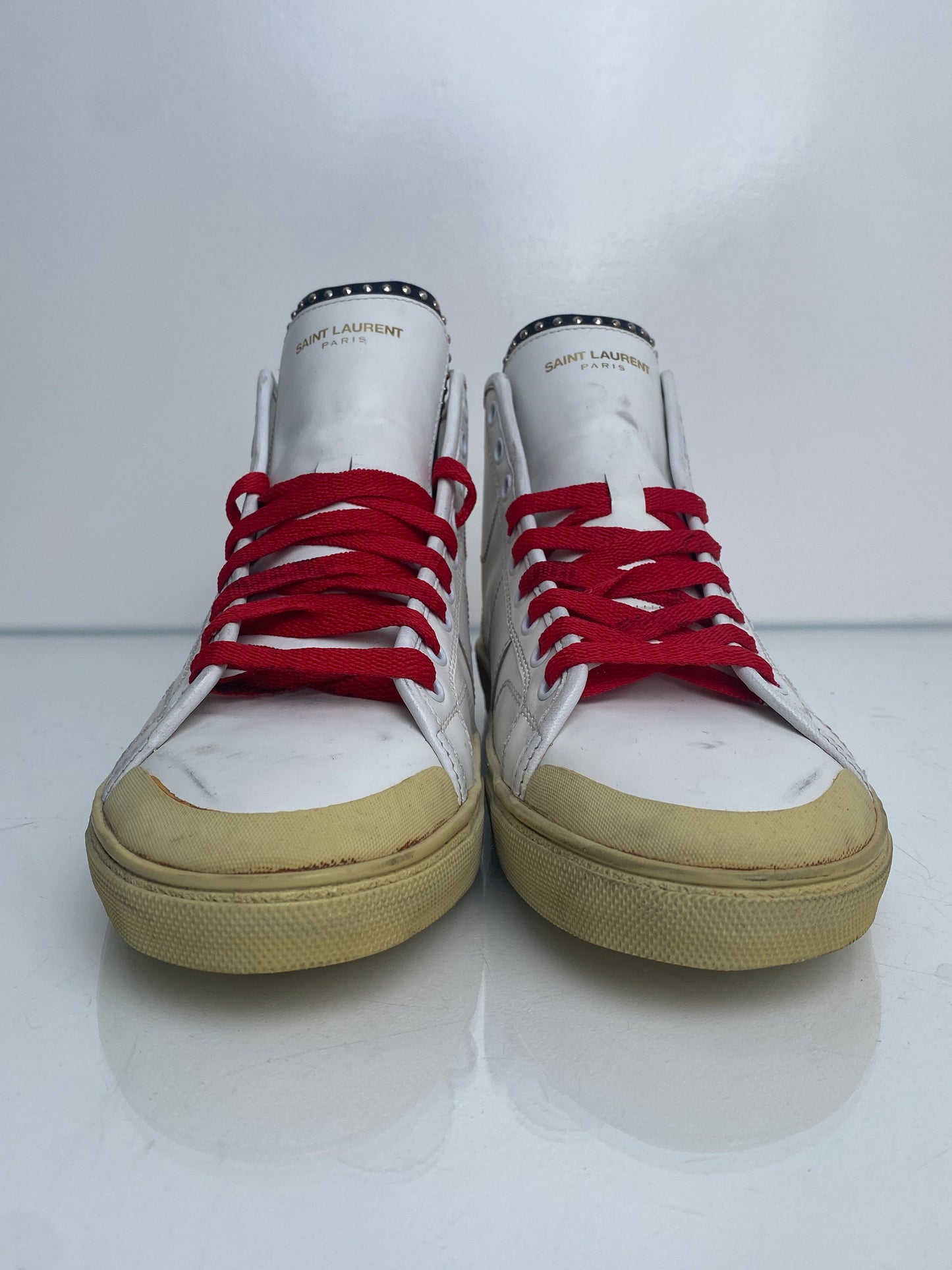 Saint Laurent White Hightops, 43