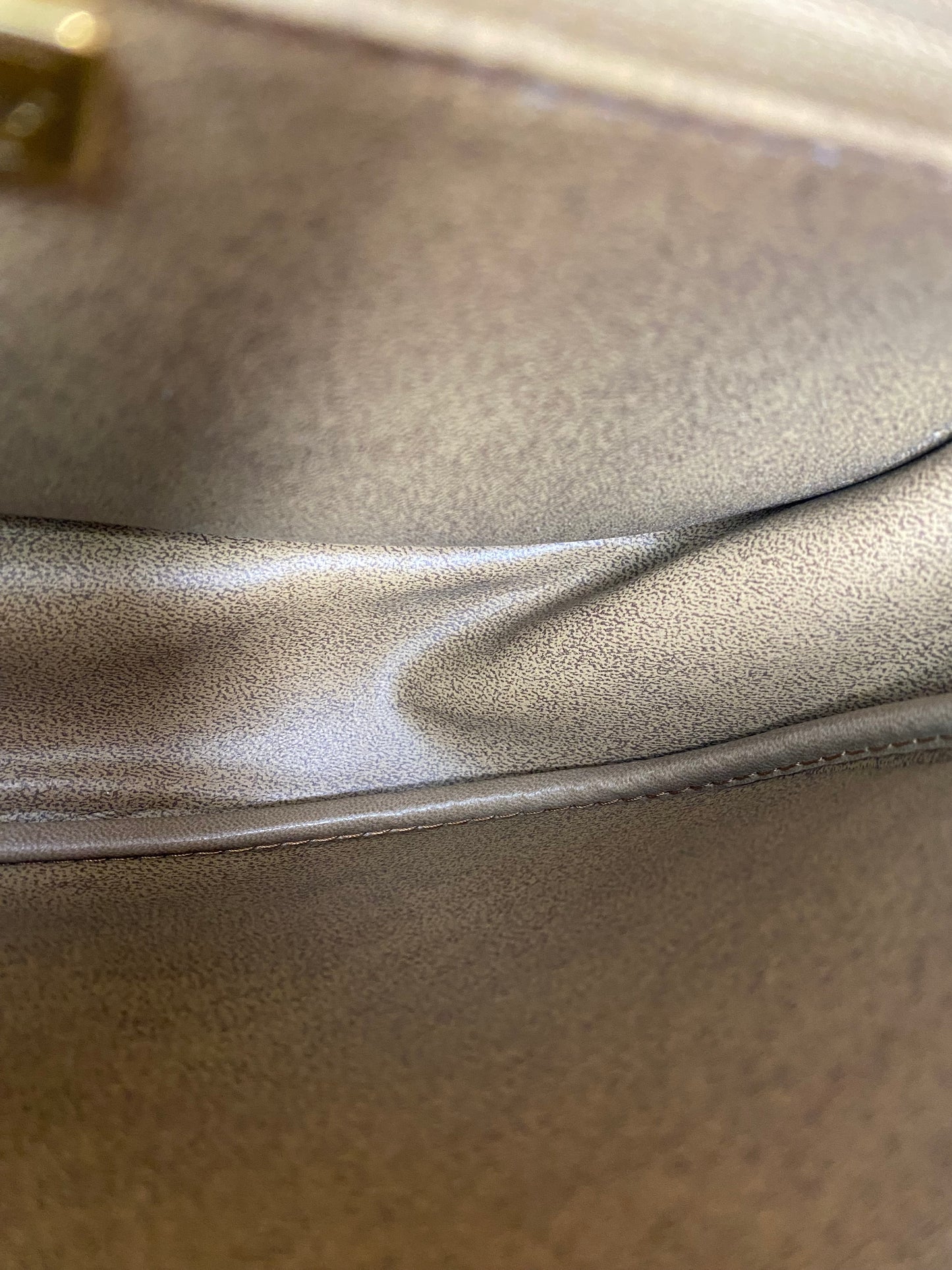 Dior Vintage Brown Crossbody Bag GHW