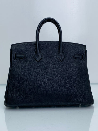 Hermes Birkin 25 Noir Togo PHW #A