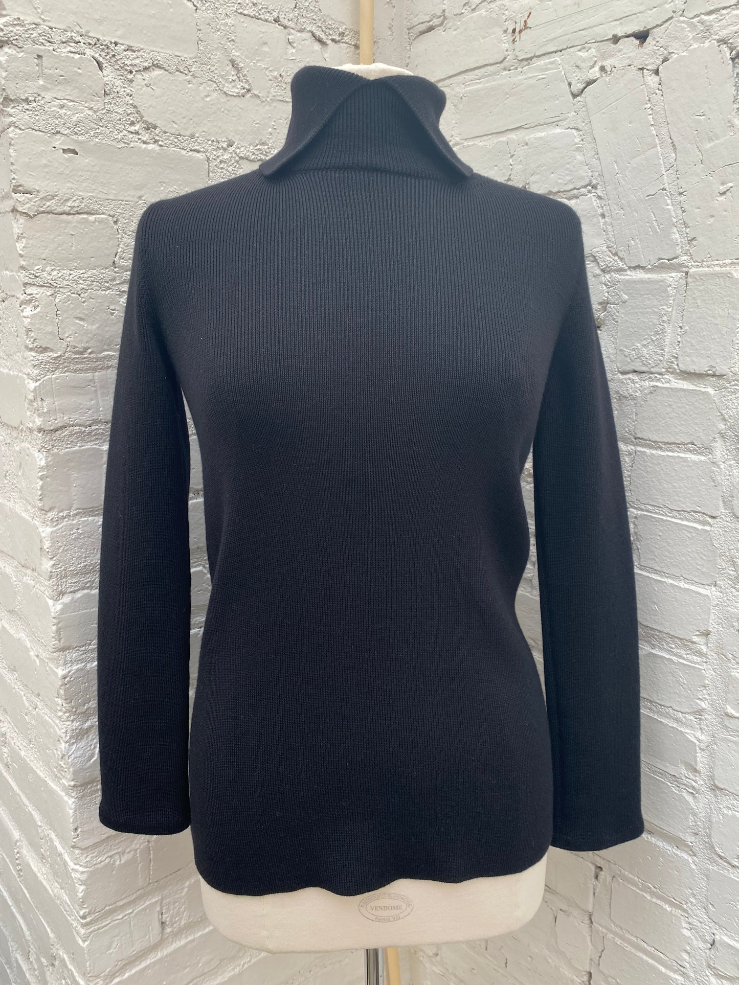 Christian Dior Black High Neck Sweater, 40