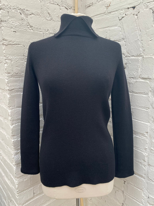 Christian Dior Black High Neck Sweater, 40