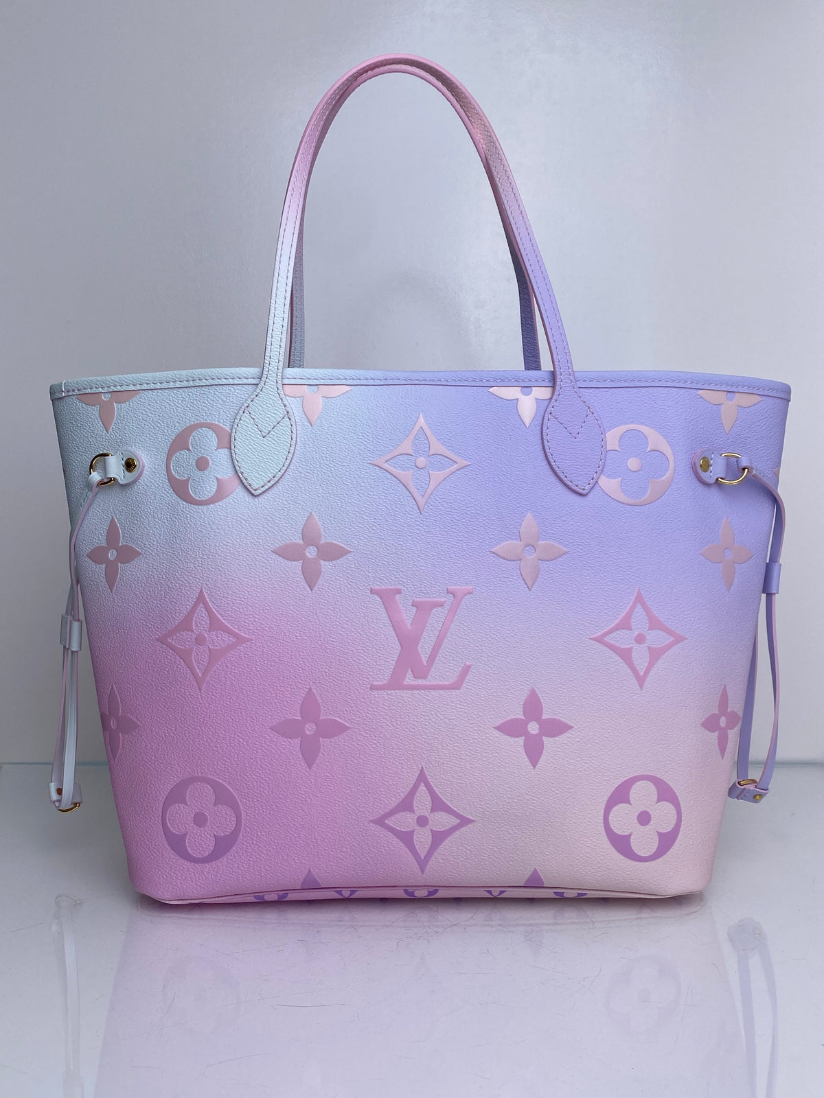 Louis Vuitton Pink Ombre Giant Monogram Spring In The City Neverfull Bag MM GHW