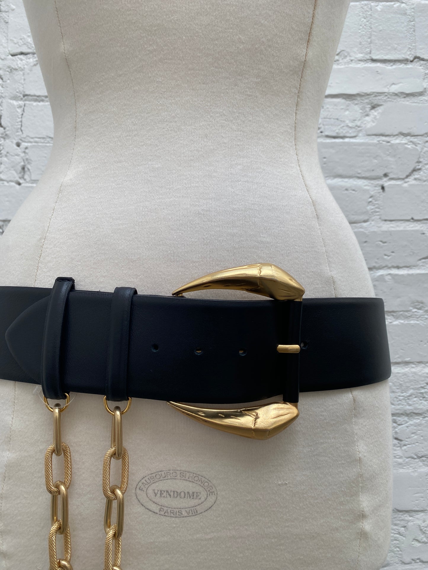 Roberto Cavalli Black & Gold Belt, 95