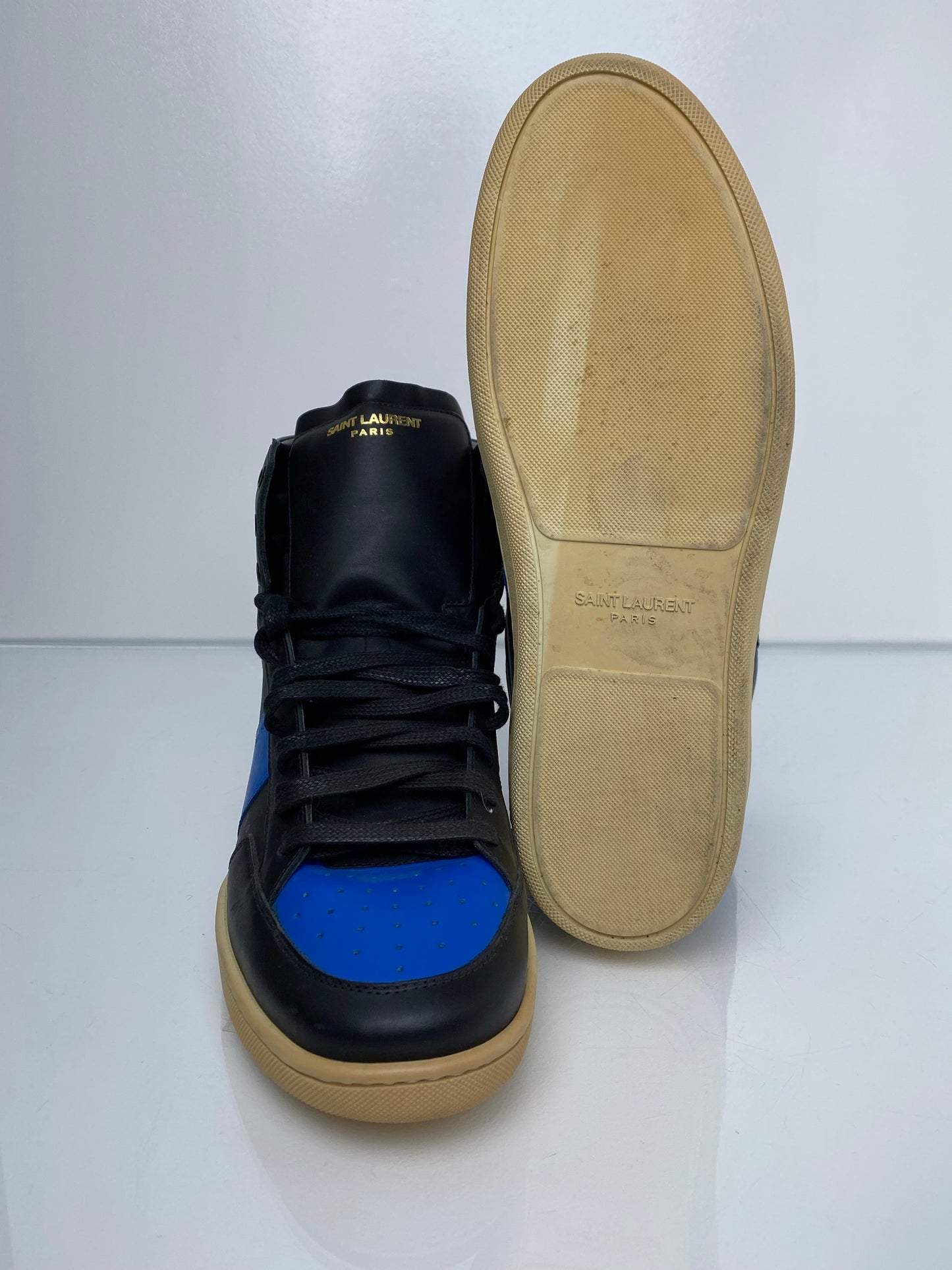 Saint Laurent Blue/Black High Tops, 42