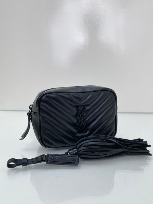 Saint Laurent Black Lou Lou Matelasse Belt Bag BHW (No Belt, Bag & Tassel Only)