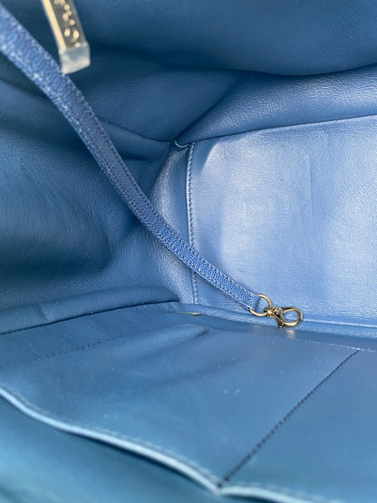 Chanel Blue Business Affinity Tote Bag GHW