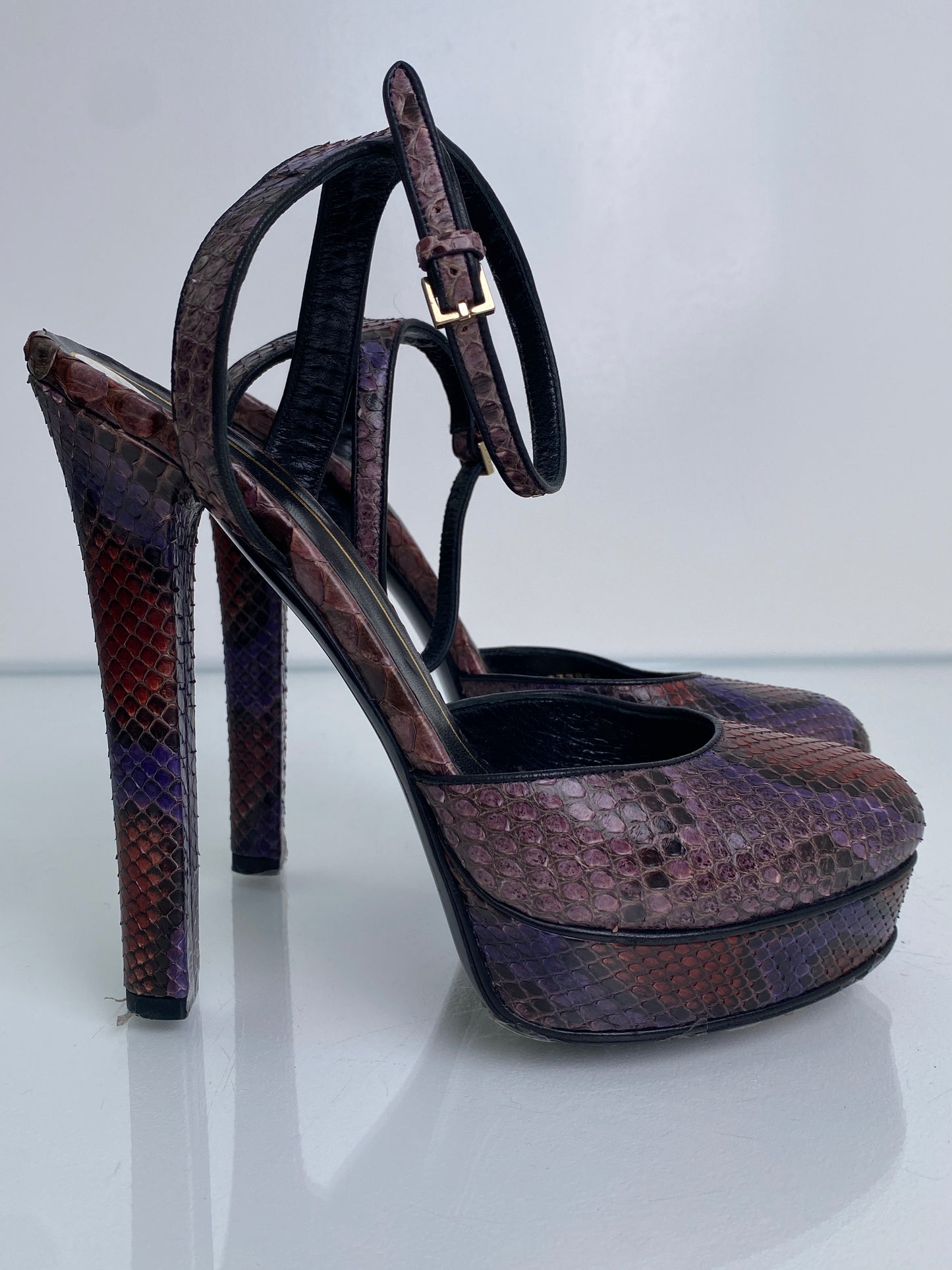 Gucci Python Heels, 38