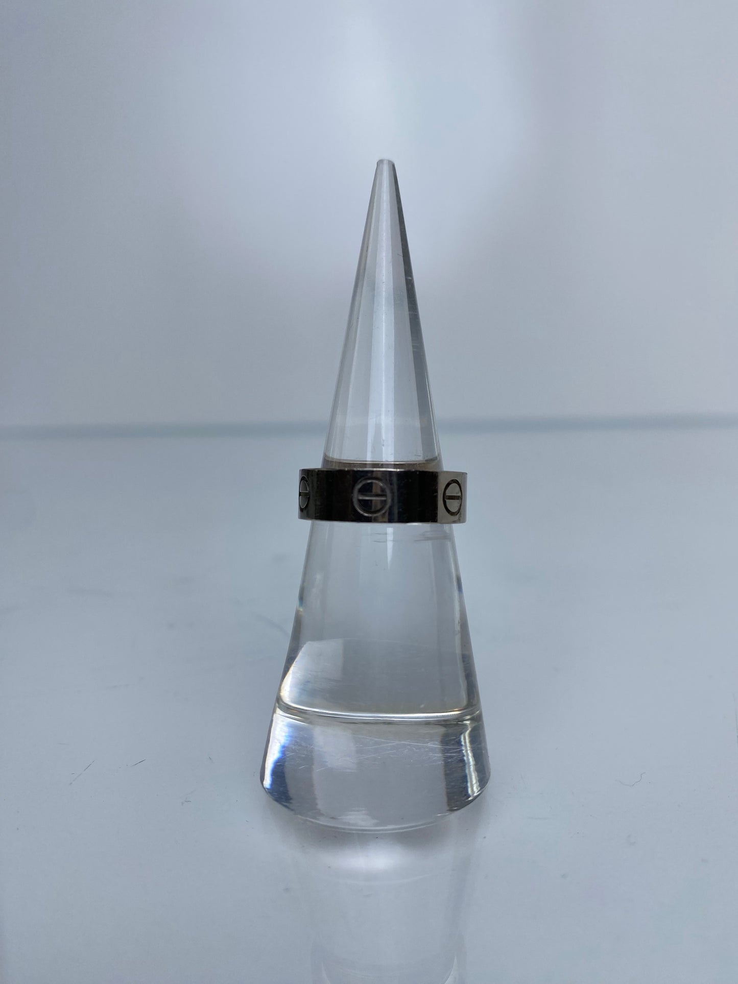 Cartier White Gold Love Ring, 4.5