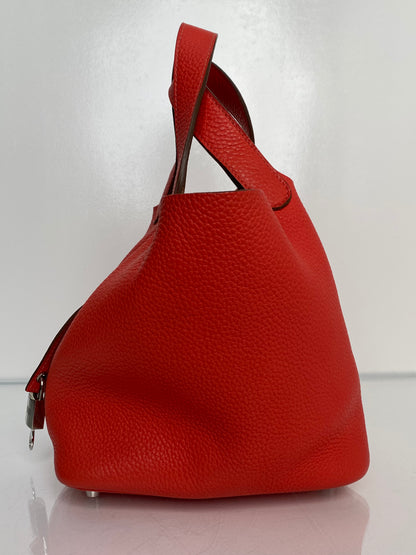 Hermes Picotin 18 Cappucine Clemence PHW
