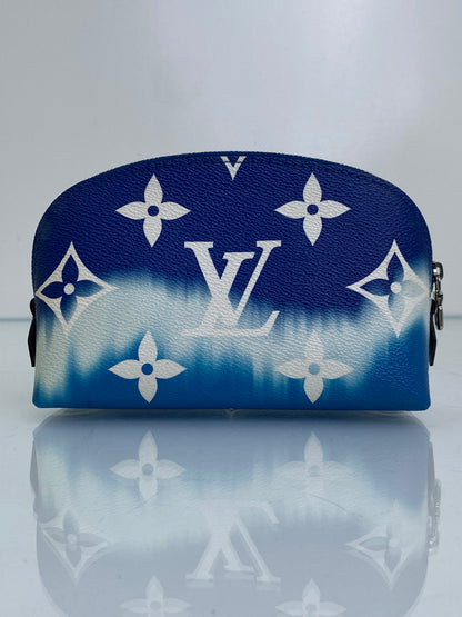Louis Vuitton Blue Giant Monogram Escale Cosmetic Bag SHW