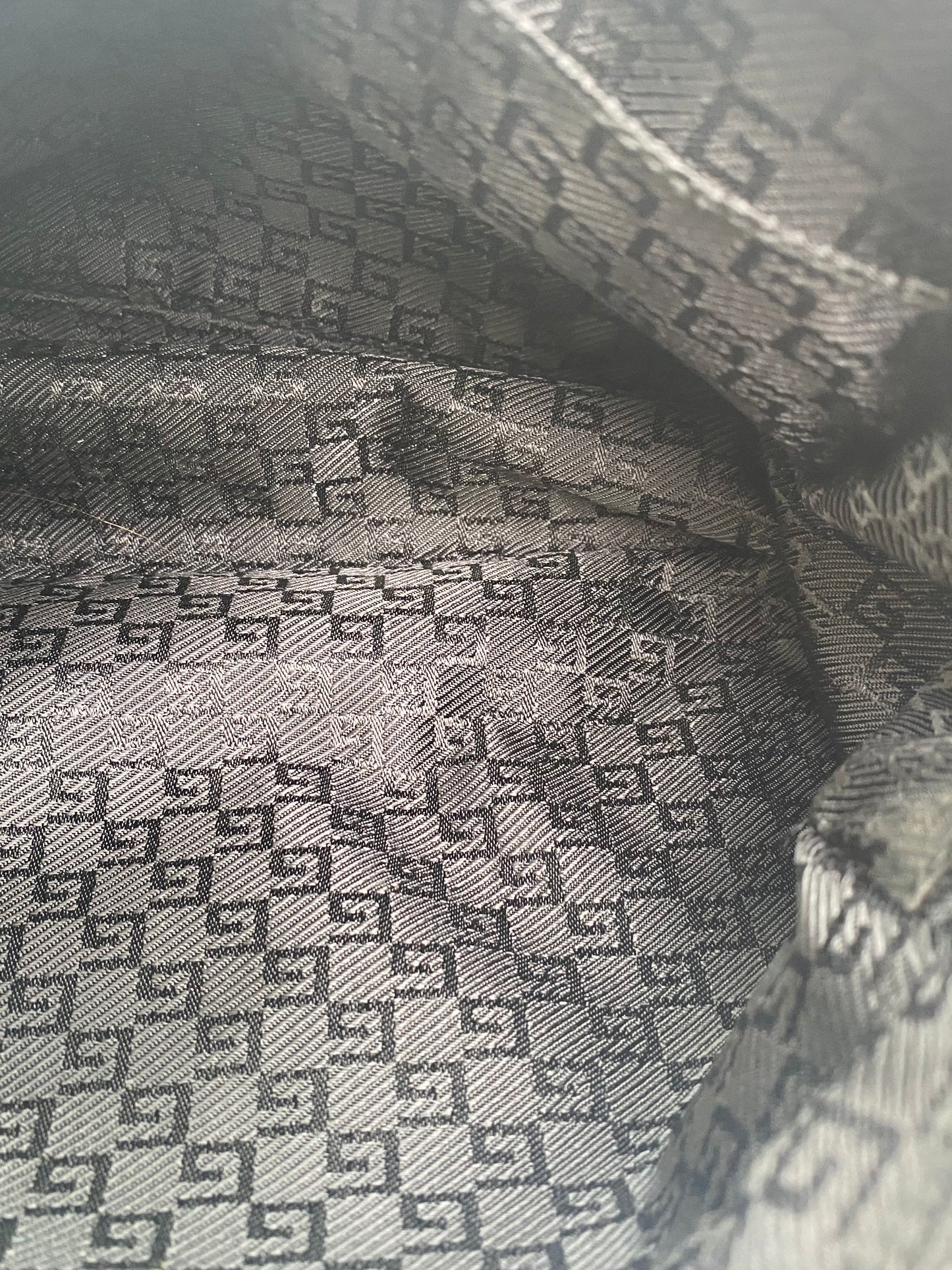 Gucci Black Canvas Messenger Bag Crossbody SHW