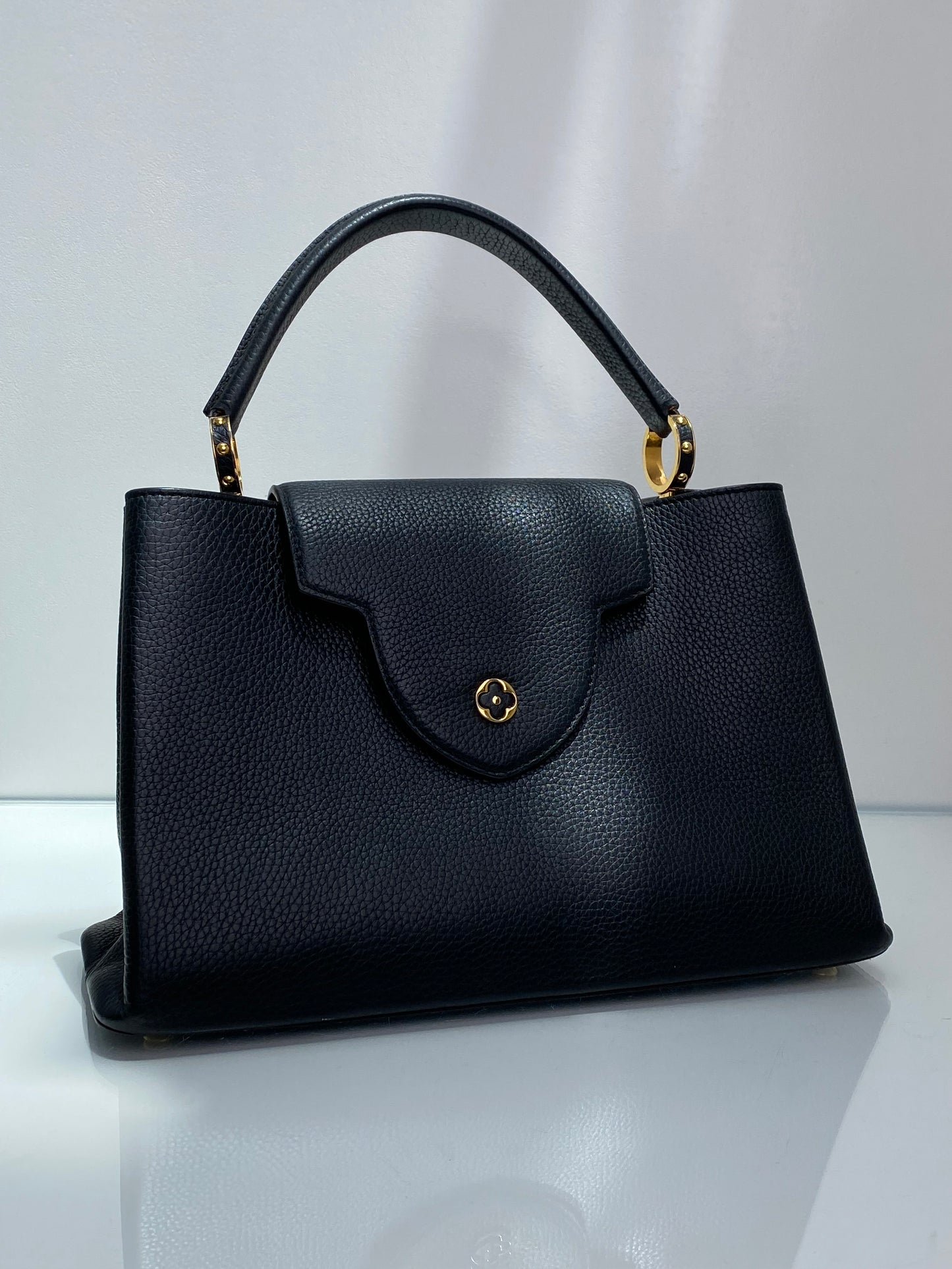 Louis Vuitton Capucines Black Large GHW