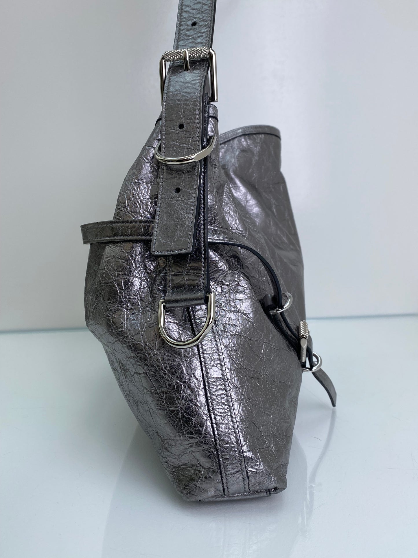 Givenchy Metallic Voyou Medium Shoulder Bag SHW
