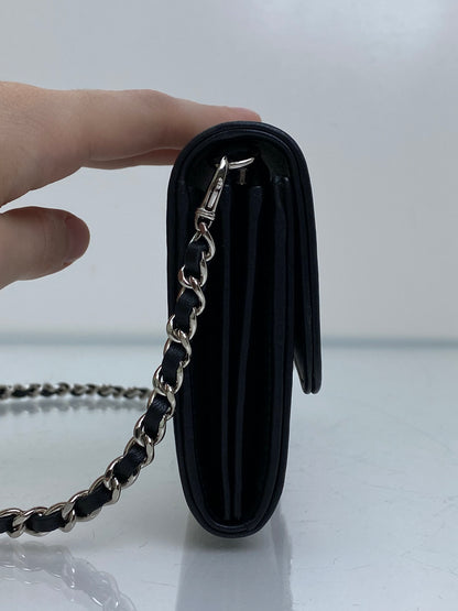 Chanel Iridescent Ombre Lizard Wallet On Chain SHW #22