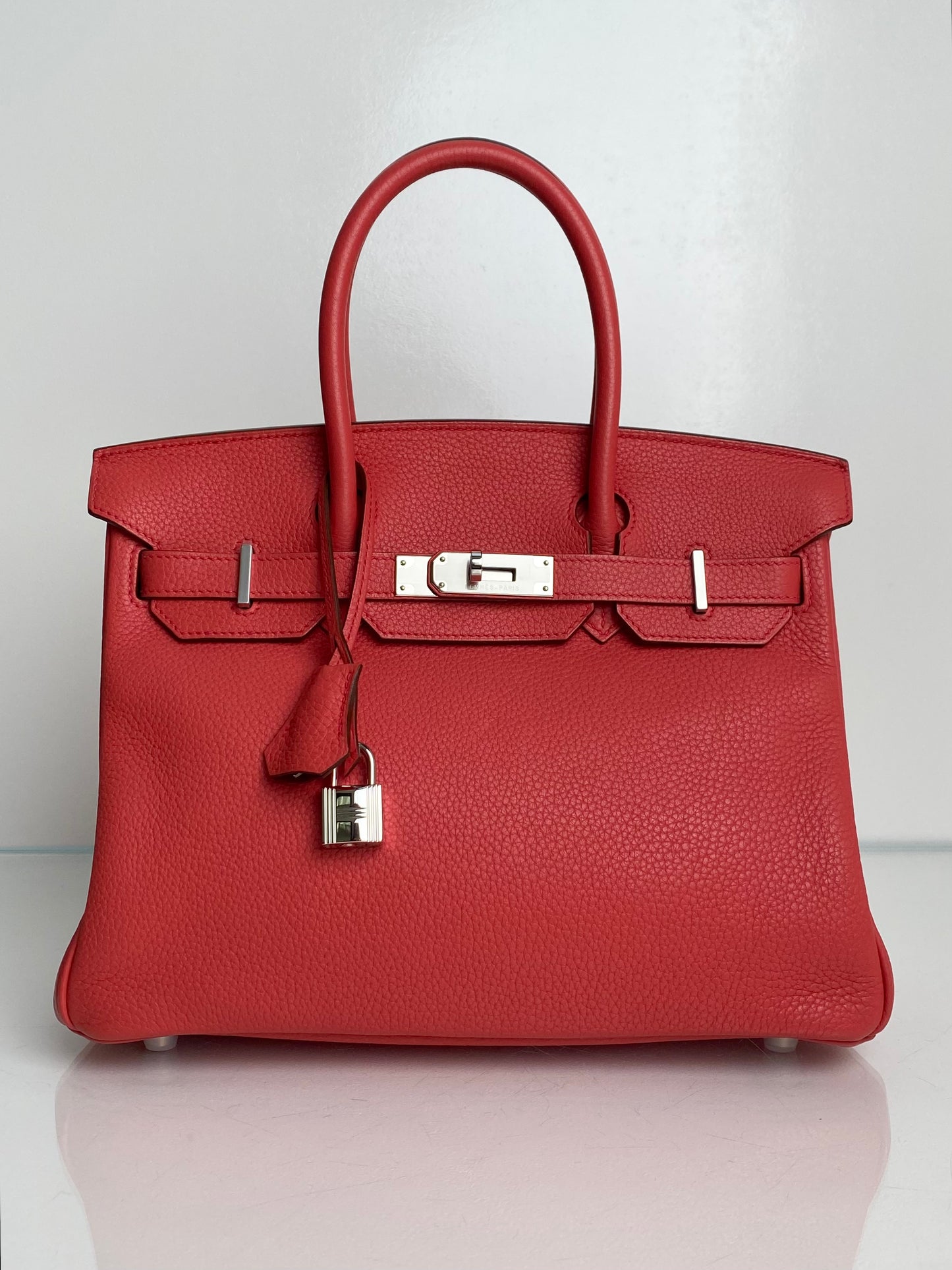 Hermes Birkin 30 Rose Jaipur Togo PHW #M