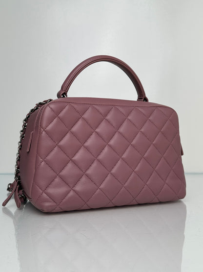 Chanel Mauve Lambskin Quilted Medium Trendy Bag RHW #21